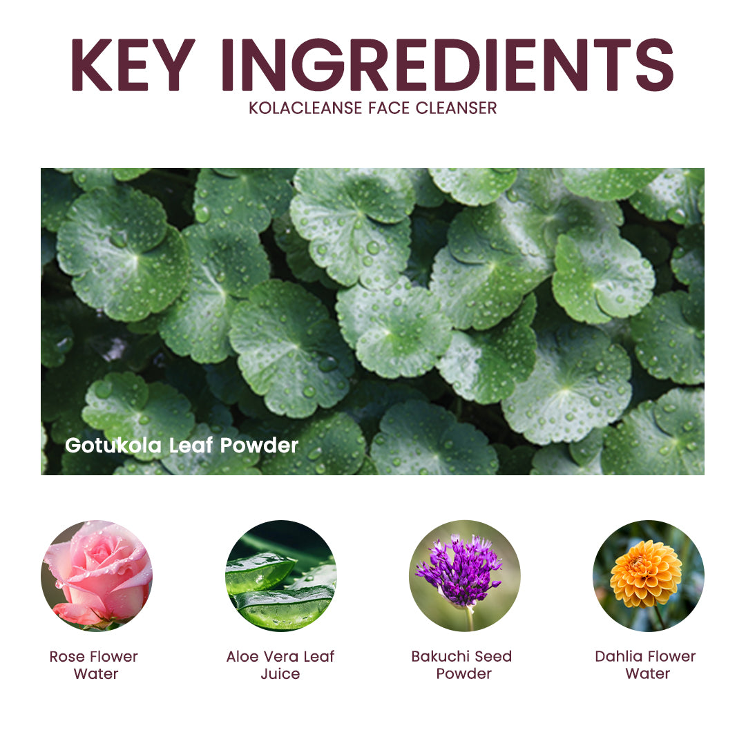 KolaCleanse - Gotukola Anti-aging Face Cleanser