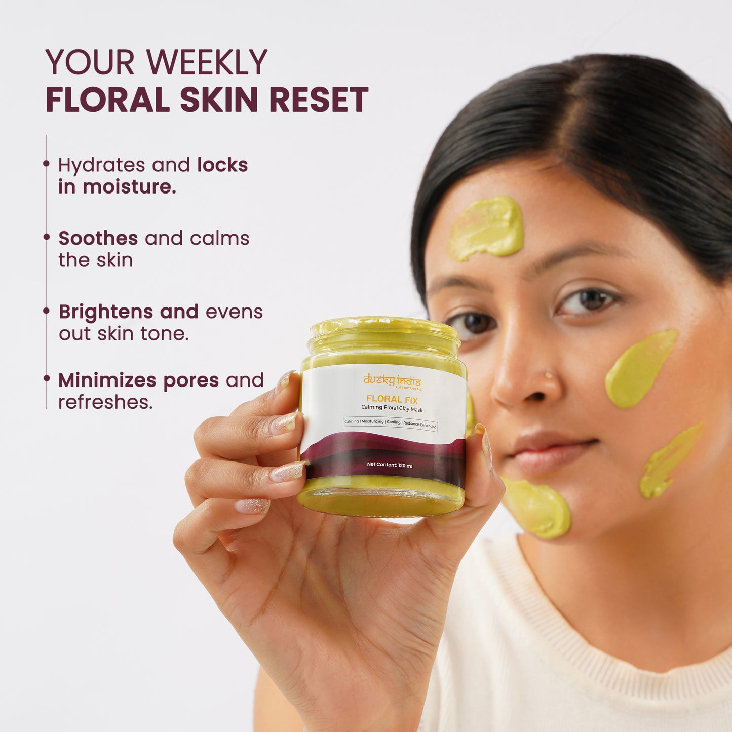 Floral Fix- Calming Floral Clay Mask