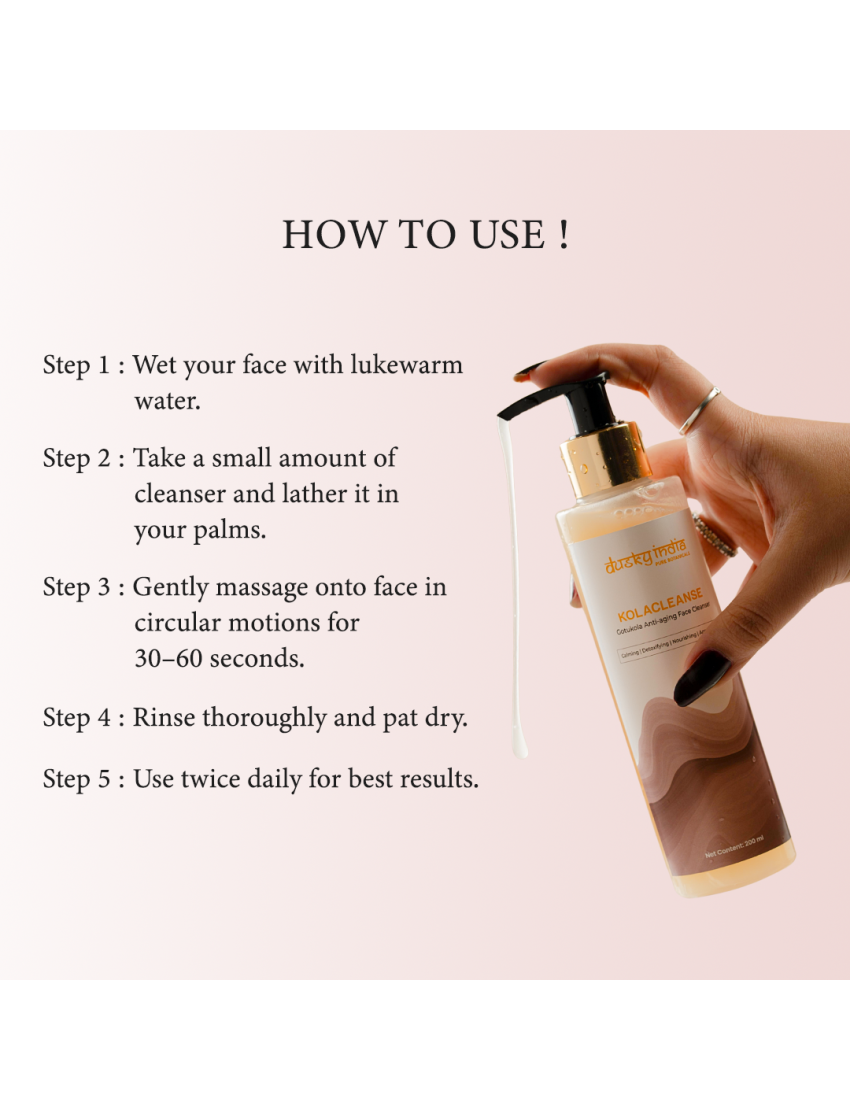 KolaCleanse - Gotukola Anti-aging Face Cleanser