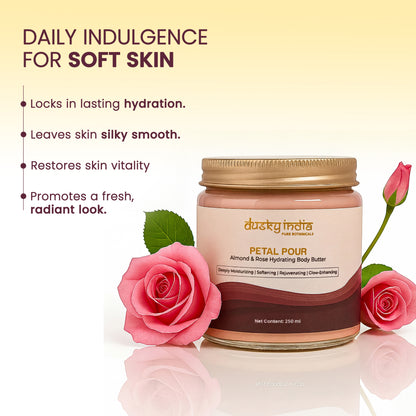 Petal Pour - Almond & Rose Hydrating Body Butter