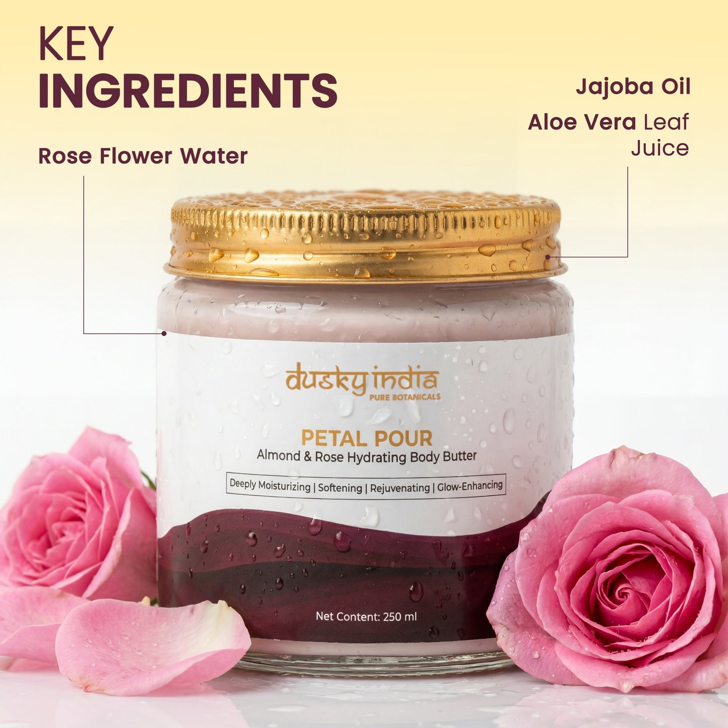 Petal Pour - Almond & Rose Hydrating Body Butter