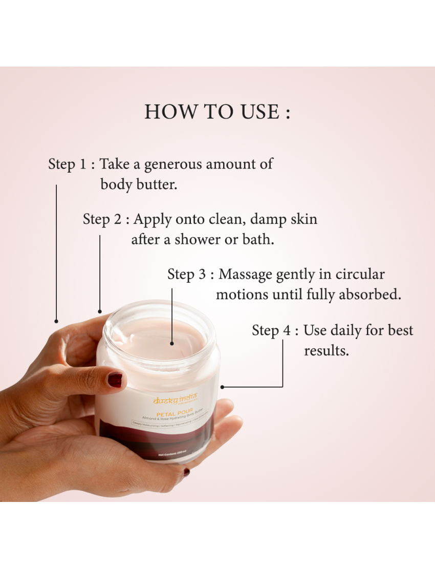 Petal Pour – Almond & Rose Hydrating Body Butter