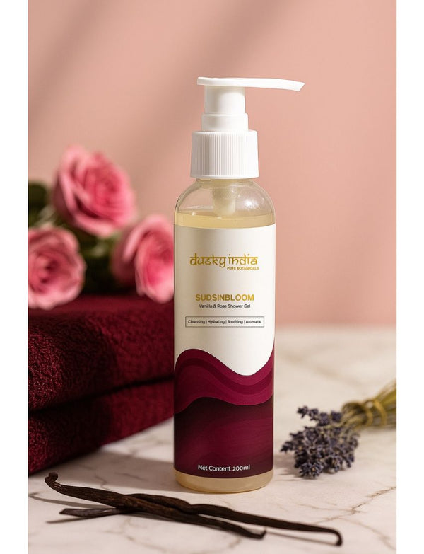 SudsInBloom - Vanilla & Rose Shower Gel