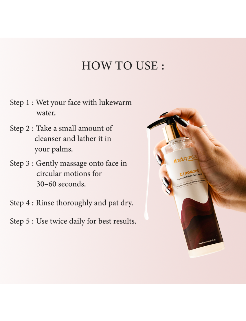 ZitNoMore - Tea Tree Anti Acne Face Cleanser